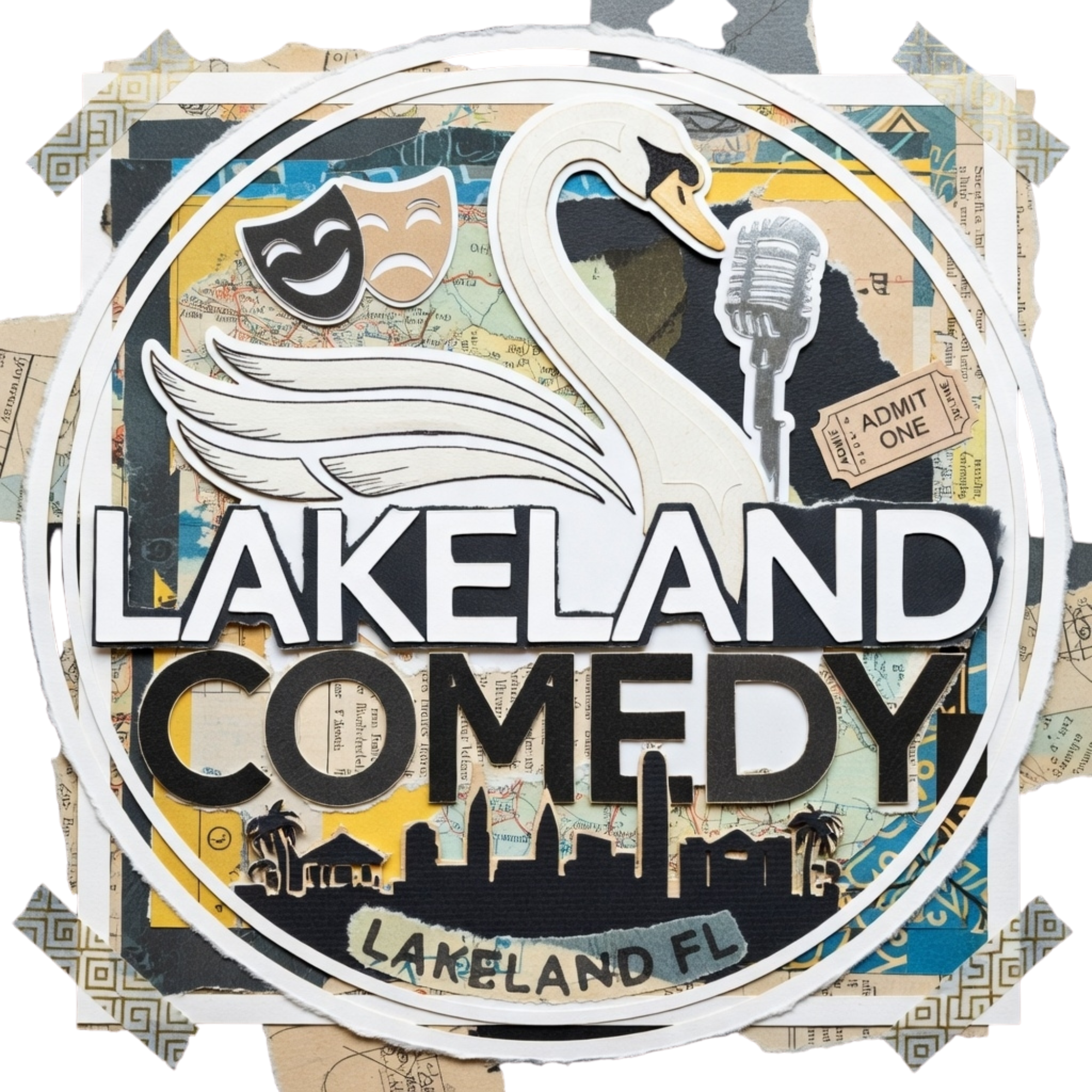 Lakeland Comedy logo artwork